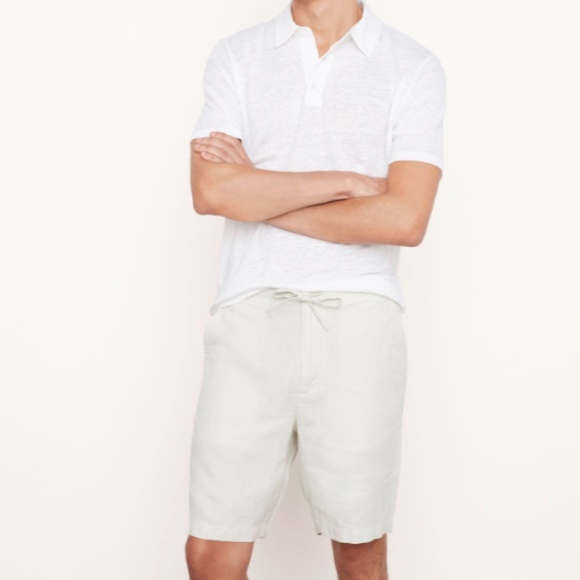 VINCE Mens Lightweight Hemp Shorts in Beige - MSRP $225 - Various Sizes - BNWT - Picture 2 of 4